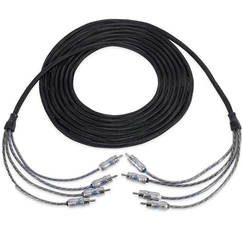 Cable RCA 4 canales NVX X-Series de 5 m para solucionar pérdidas de audio en sonido de coche