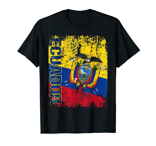 ECUADOR Flag Vintage Distressed ECUADOR T-Shirt