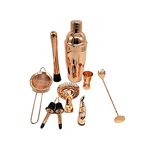 Kit de Bartender 12 Piezas Coctelera Boston Acero miniatura 2