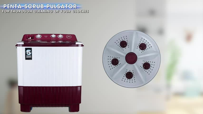 Godrej WS AXIS 7.0 PN2 T WNRD Semi-Automatic Washing Machine