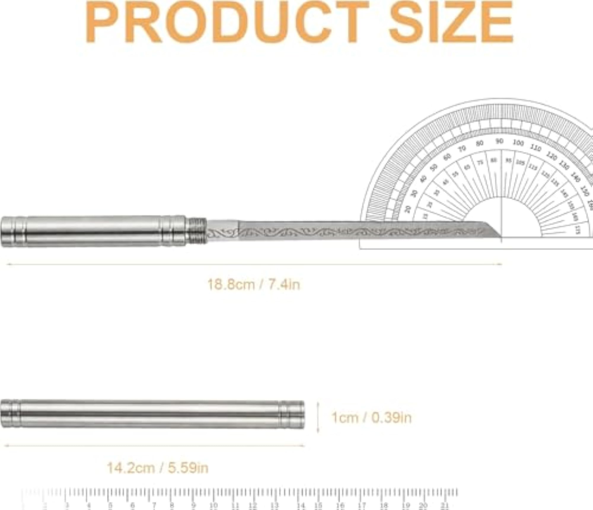 Stainless Steel Fruit Corer & Decorative Carving Tool