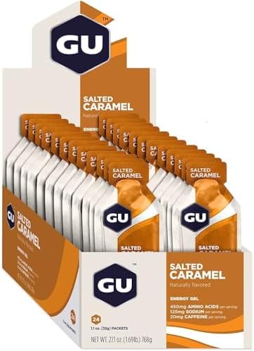 GU Energy Gel - 24 Pack Salted Caramel, 24 Pack