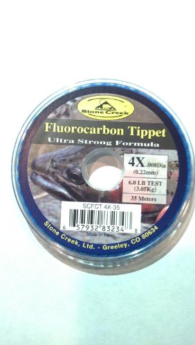Stone Creek Fluorocarbon Tippet Spools 4X 35M - Fly Fishing