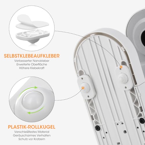 Aieve Kugelrollen für kleine Küchengeräte, 8 Stk. Mini Möbelrolle, Kleberollen für Kaffeemaschine selbstklebende 360° drehbare Rollen Zubehör für Heißluftfritteuse Küchengeräte Aufbewahrungsbox usw.