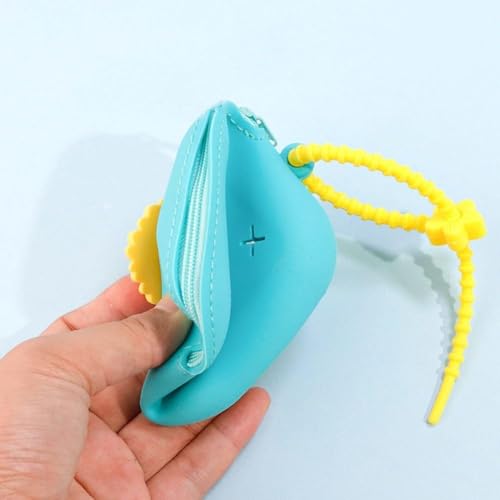 Cute Holes Soft Silicone Mini Wallet Zipper Coin Purses Card Holder Money Bag Women Girls Zipper Change Pouch Storage Bag2