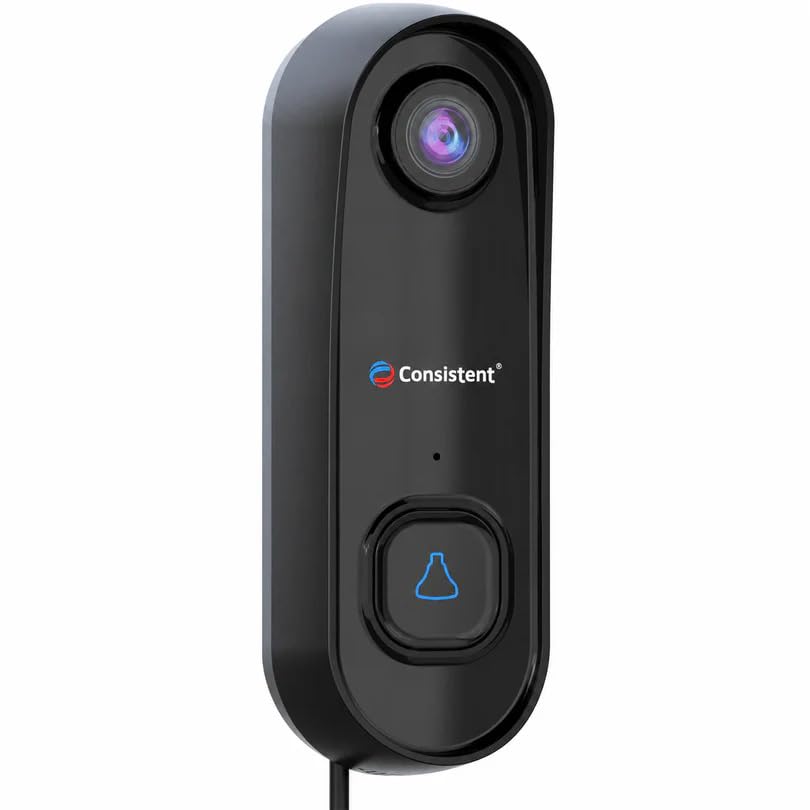 Consistent 3MP Wi-Fi Video Doorbell CT-DB3MPW, Smart Home Security Camera with PIR Motion Detection, Two-Way Audio, Night Vision, Weatherproof, Easy Installation-image-28