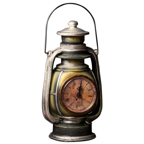 Reloj vintage fácil de leer Operitacx con forma de lámpara para regalo de hogar 2