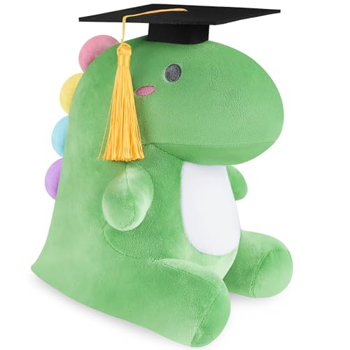 Farochy Graduation Dinosaur Stuffed Animal 2025 Graduation Plush Gifts Graduation Plush Stuffed Kindergarten Graduation Gifts Kids Graduation Gift, Green
