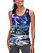 Asylvain Mens Sleeevless Graphic Tank Tops 3D Printed Vest Shirts for Women Adult Unisex Surf Beach Wear Youth Fashion Summer Tees, XX-Large