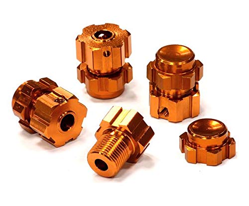 Integy RC Upgrades for Traxxas, Machined Wheel 17mm Hex Adapter(4) +3mm Offset for 1/10 E-Revo(-2017) & Revo 3.3