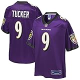 NFL PRO LINE Men's Justin Tucker Purple Baltimore Ravens Team Replica Player Jersey