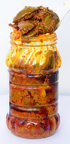 Rajasthani Swaad Raw Mango Pickle Homemade Marwadi Aam Ka Achar | Traditional Rajasthani Keri Achar | Less Oil | Jar of 400 Grams