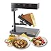 NutriChef Electric Raclette Cheese Melter Machine - Table Top Stainless Steel Cheese Grill Melting Warmer Heater, Makes Swiss Style Cheese Sauce to Top on Potatoes, Burger, Nacho, Pasta PKCHMT18