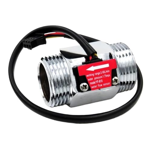 Medidor de flujo con sensor Hall de agua 2-50 L/min DN25 para turbina industrial de 1 pulgada