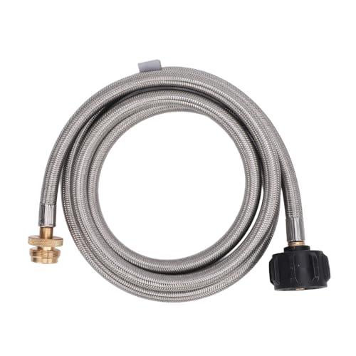 Adaptador de manguera de gas de acero inoxidable de 5 pies para tanques de 1 a 20 libras 7