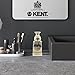 KENT VSB1 Small Black Plastic Shaving Brush Stand for Self Adhesive Hang Drying Shave Brush. Essential Part of Any Mens Shaving Kit, Shaving Brush Holder Extends Natural Bristle Shaving Brushes Life