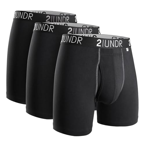 2UNDR Swing Shift Boxer Brief 3 Pack Black/Black/Black