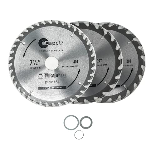 Lames de scie circulaire 190mm TCT Dapetz pour coupe de bois précise