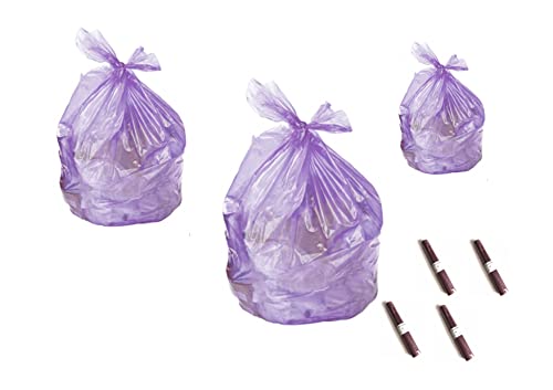 40 Sacchi per spazzatura Colore Viola 100% plastica riciclata per rifiuti domestici (72x110 110L)