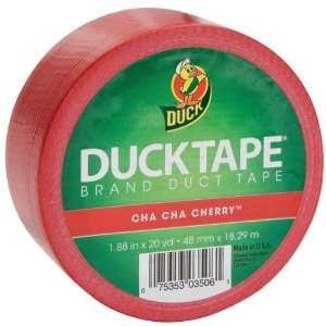 Image of Duck Tape 1265014 1.88 inch x 20 yd Cha Cherry Tape, Single Roll, Multicolor (Pack of 6)