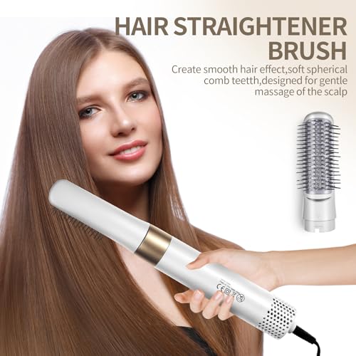 5-in-1 Hair Styler & Hot Air Brush Set, Multi-Functional Hair Styling Tool for Curling, Straightening & Volumizing, Ionic Hair Dryer Brush for Salon-Style Results at Home - Image 6