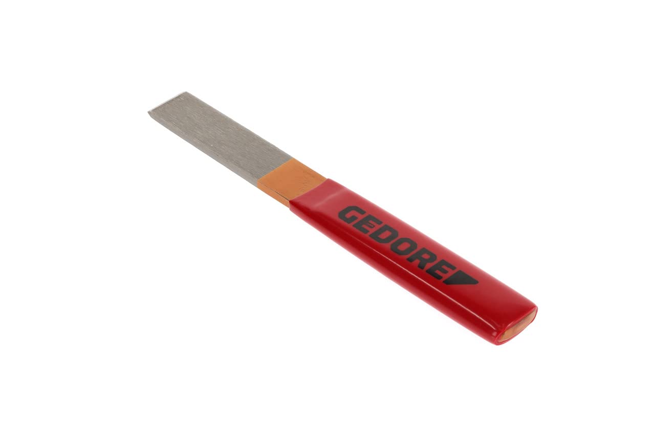 GEDORE Scalpello Elettricista, Scalpello Muratore, con Impugnatura di Plastica, Angolazione Punta 60°, Punta Larga 26 mm, Lungo 240 mm, Acciaio Temprato, 104 P