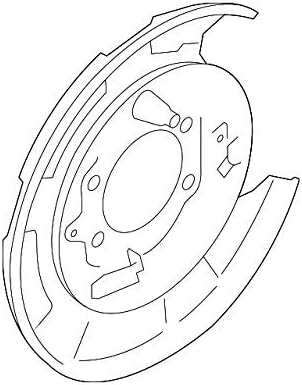 Subaru Brake Backing Plate - 26704AJ010