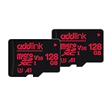 addlink 128GB 2-Pack Micro SD Card, MicroSDXC Memory Card for Nintendo-Switch 100MB/s, 4K Video Recording, GoPro, Dash Cam, Security Camera, UHS-I A1 U3 V30 Class 10