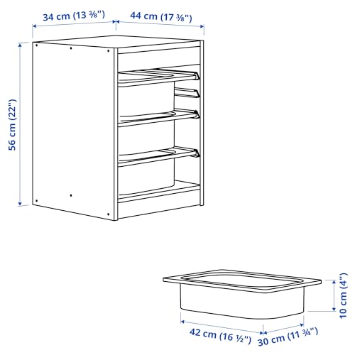 Rangement TROFAST blanc et vert clair pour optimiser les petits espaces - 4