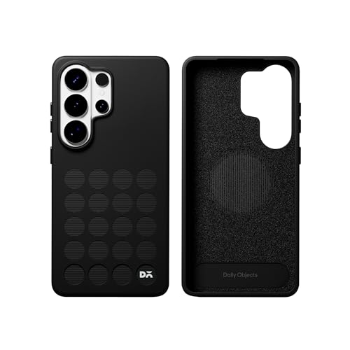 Image of DailyObjects Samsung Galaxy S26 Ultra Stack Signature Magnetic Case Cover|Compatible with Magnetic|Camera & Body Protection|Shock /Scratch Proof|Dual Hybrid Protection|Wireless Charging - Carbon Black