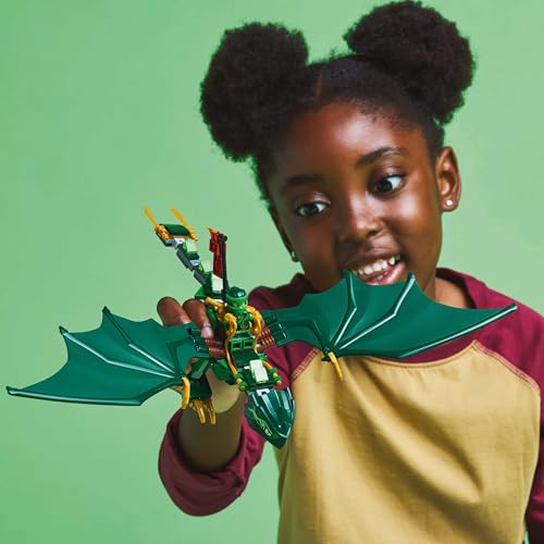 LEGO NINJAGO Lloyd’s Green Forest Dragon Toy 71829 Building Blocks Toys for 6+ Gift for Boys and Girls