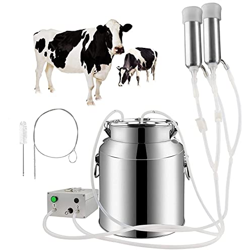 Elektrische Melkmaschine 3L Melkcluster Mit Vakuumpumpe & Pulsation – Für Kühe, Ziegen & Schafe Edelstahl Milcheimer Elektrische Melkmaschine 3L Melkcluster Mit Vakuumpumpe & Pulsation – Für Kühe, Ziegen & Schafe Edelstahl Milcheimer