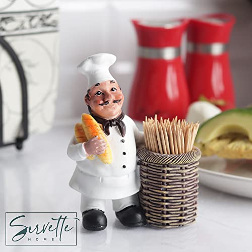 Chef Toothpick Holder Novelty Fat Chef Kitchen Decor #TOP2