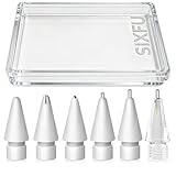 SIXFU Replacement Pencil Tips for Apple Pencil, Multiple Durable iPencil Tip Nibs Accessories for iPad Pro/Apple Pencil Pro/USB-C/ 1st Gen/ 2nd Generation (6 PCS)