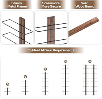 B4Life Wine Rack Wall Mounted,Wall mounted wine rack, Wall Wine Rack for 9 Wine Bottles Wood Wine Racks for Wall, Wine Holder Wall Mounted Wine Bottle Racks for Kitchen,Dining Room,Bar