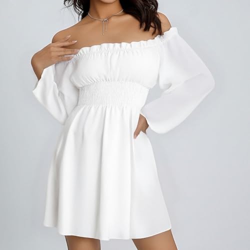 Robe à une épaule fluide et agréable à porter pour sortie décontractée