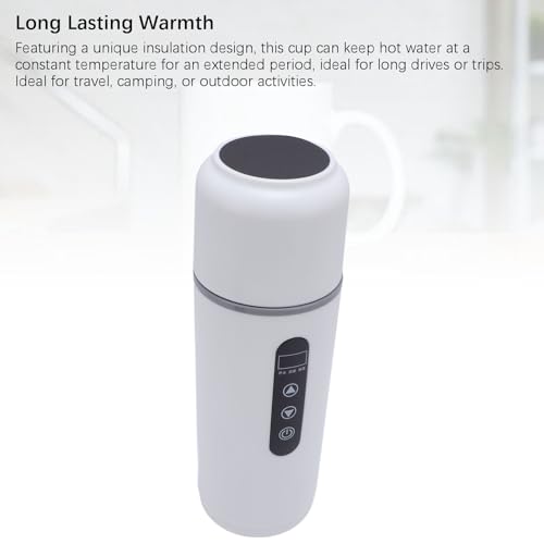 Hervidor eléctrico para auto 500 ml acero inoxidable miniatura 5
