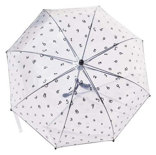 Image of Rainbow Smiling Sun Umbrellas Children Magic Cloud Transparent, See through Dome Umbrella for Children, Umbrella for Girls and Boys, Umbrella for Kids