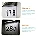 BUTIFULSIC Led Lighting Tool Solar House Number Sign Outdoor Address Number Lamp Solar-powered