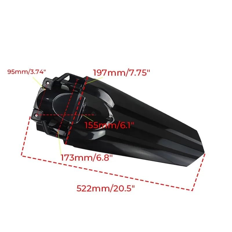 Garde-boue plastique KAYO T4 extension carénage ultra résistant - 5