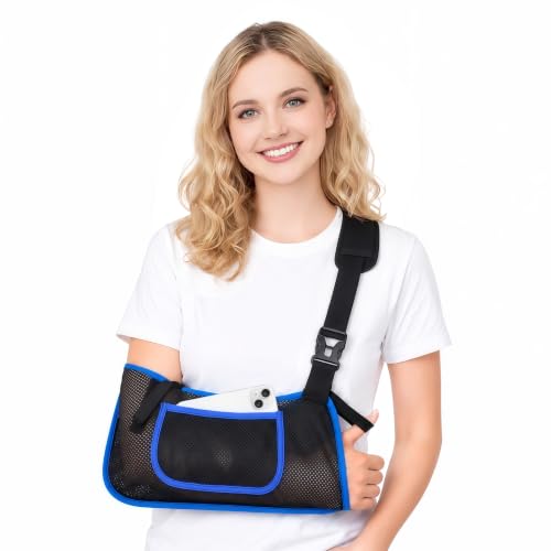 Image of Mesh Shower Arm Sling Shoulder Immobilizer for Shoulder Surgery Recovery