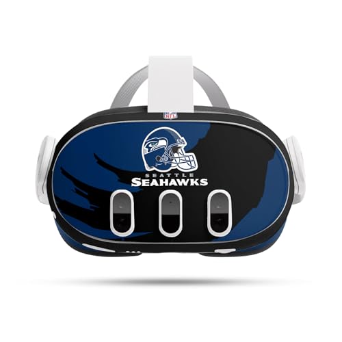 Skin Meta Quest 3 NFL Seattle Seahawks - Autocollant vinyle officiel pour casque VR