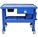 ROCKRAIN 51Inch Steel Tear Down Table: Mobile Parts Washer with 3.5Gallon Tank & 110V Pump - Automotive Tool Cleaning & Engine Disassembly Workstation - Includes Drawer & Drain Tray for Mechanics