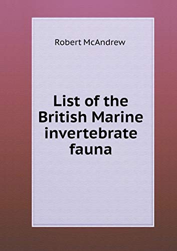 List of the British Marine invertebrate fauna 5519223963 Book Cover