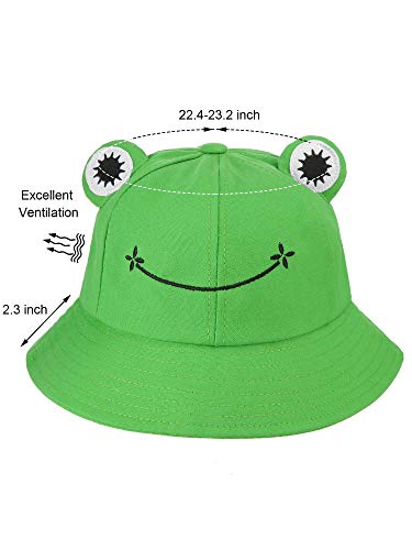 Bestgift Chapéu balde feminino de algodão para uso ao ar livre, Preto, (52-53cm)Child Type