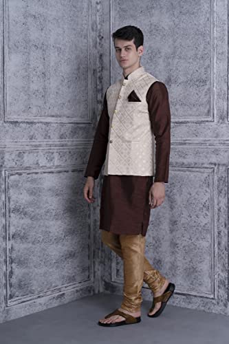 Image of Ethluxis Men's Silk Blend Kurta Set