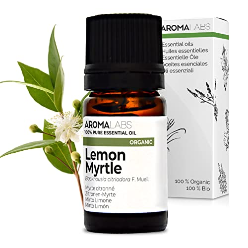 Aroma Labs - Mirto Limón - Aceite Esencial Orgánico - Quimiotipado y Certificado AB/Cosmos - 5 mL
