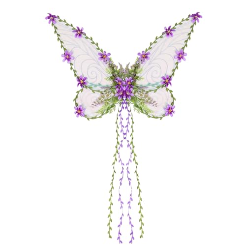 Ailes de fée accessoire de fête et costume d'elfe pour carnaval