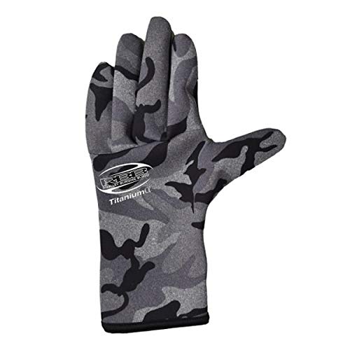 リバレイ RBBタイタニュームグローブHS 5F グレーカモ #7552 L