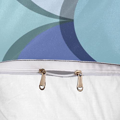 Parure de lit motif écailles de sirène multicolore avec housse de couette - 7
